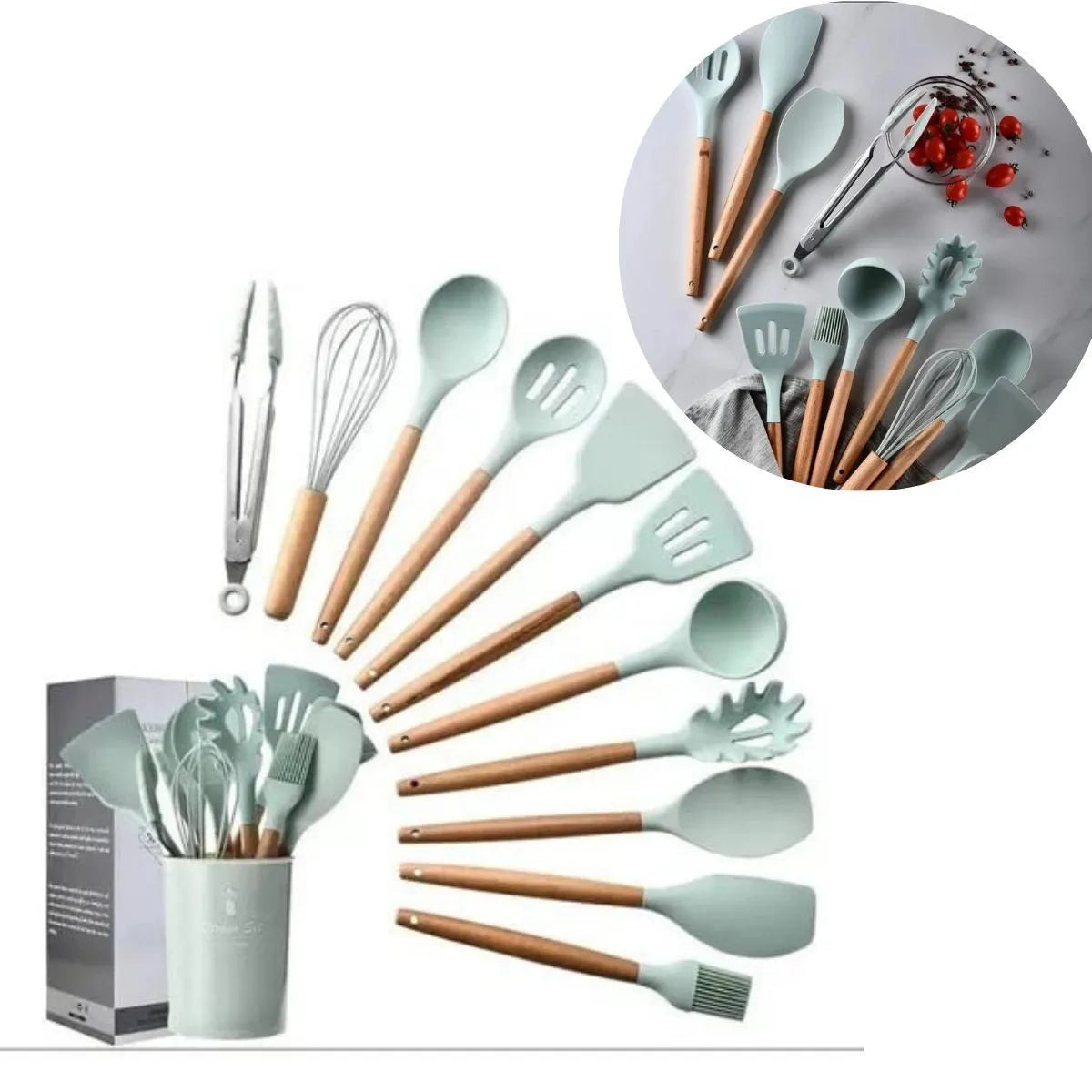 JUEGO DE 12 UTENSILIOS PARA COCINA